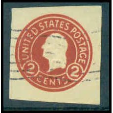 Used U429b 2c George Washington Fine Cut Square WA3087