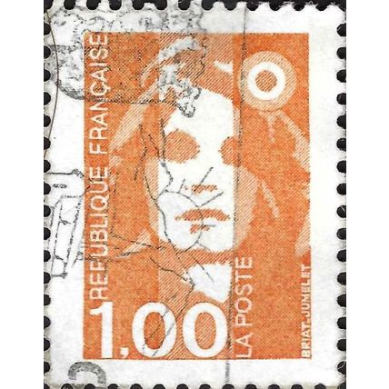 FRANCE, Marianne of Briat, orange 1990, 1F, #2