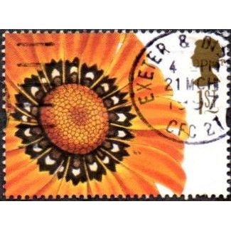 1997 Greetings, Flower Paintings, 1st Value. Gazania Splendens. Fine Used