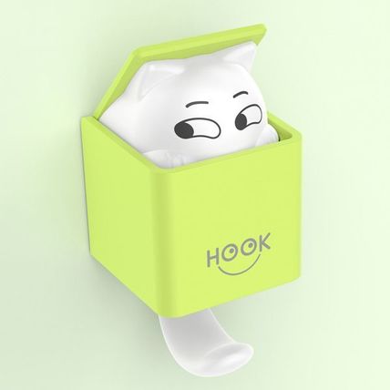 Cute Cat Hook – Nail-Free Adhesive Wall & Door Hook for Clothes, Shoes, Hats