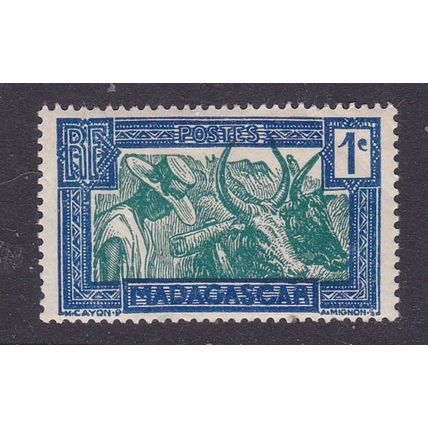 MADAGASCAR 1930 TE ZEBUS 1c MINT SG123