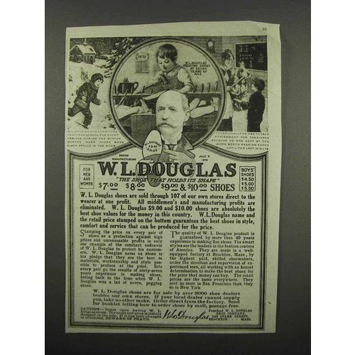 1920 W.L. Douglas Shoes Ad - Holds Its Shape