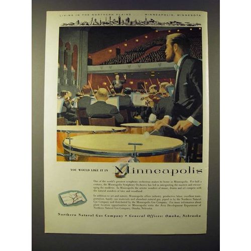 1960 Northern Natural Gas Company Ad - You would like it in Minneapolis