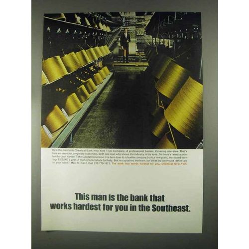 1967 Chemical New York Bank Ad - In The Southeast