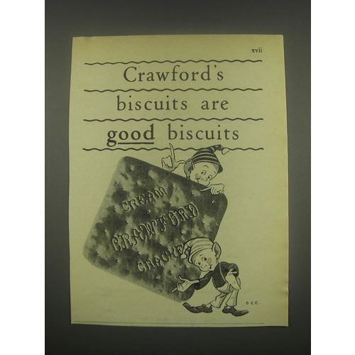 1949 Crawford's Biscuits Ad - good biscuits