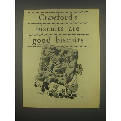 1949 Crawford's Biscuits Ad - Are good biscuits