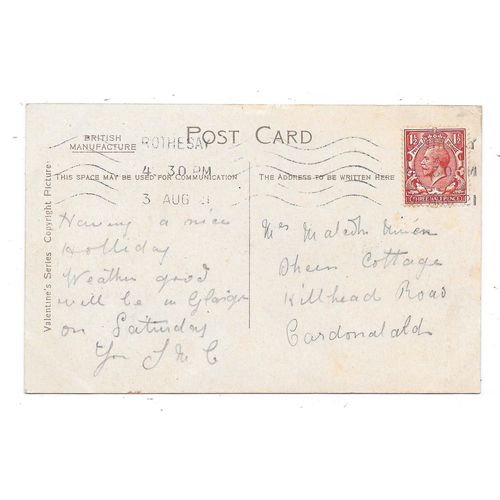 POSTCARD OF SAND CASTLE COMPETITION ETTRICK BAY ARGYLLSHIRE (3543)