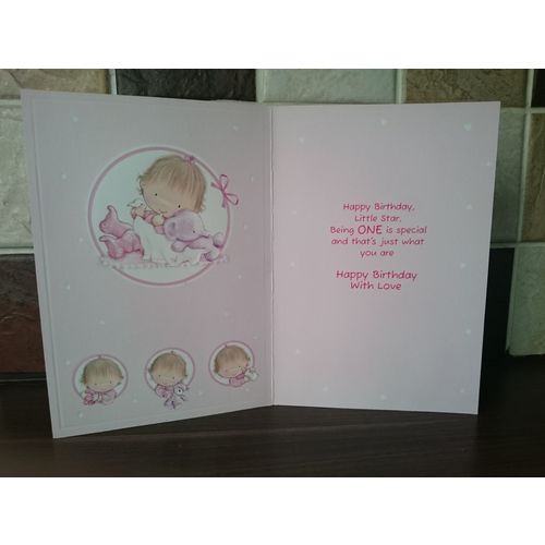Age 1 Birthday Cards - You're 1 Today Daughter - 003