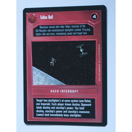 Star Wars CCG: Premier Limited # Tallon Roll (A) dark 1995 decipher