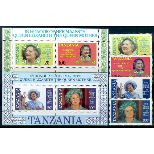 TANSANIA TANZANIA [1985] MiNr 0264-67 Block 42,43 ( **/mnh ) Royals