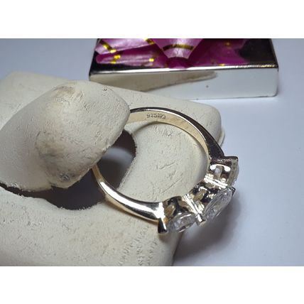 1.75cttw Past Present Future CZ Sterling Silver S-9.25 Anniversary Ring #15591