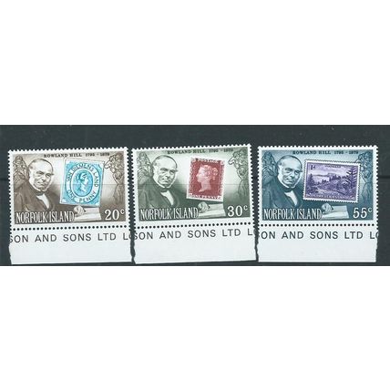 Norfolk Island stamps mnh set sg225 sg 225 ROWLAND HILL SET MNH