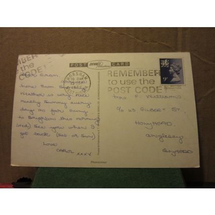 PARISH CHURCH, BURGESS HILL, SUSSEX used postcard by E T W Dennis 1978 pm