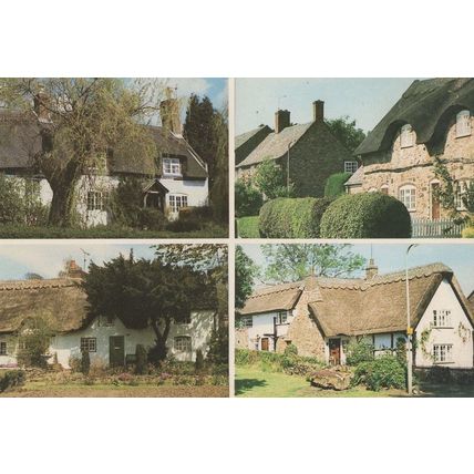 Newtown Linford Cottages Leicester Post Office Postcard