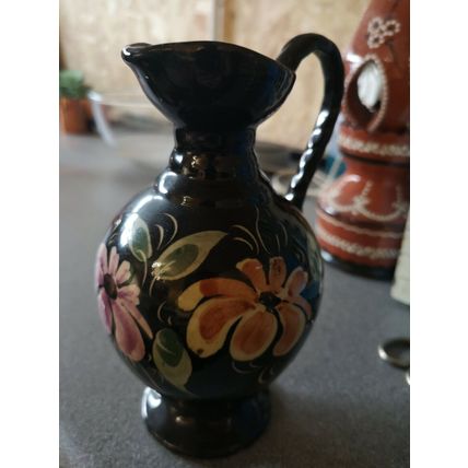 Black Floral Jug Germany