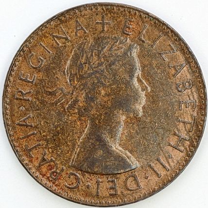 AUSTRALIA 1953 Halfpenny / ½ Penny (B- D)