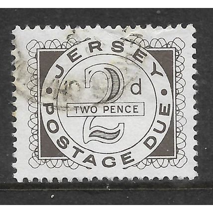 JERSEY 1969 POSTAGE DUE 2d SEPIA SG D2 FINE USED#