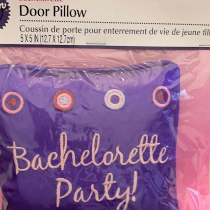 Wilton 2007 Bride's Bachelorette Party! Door Pillow Purple Bridal Party