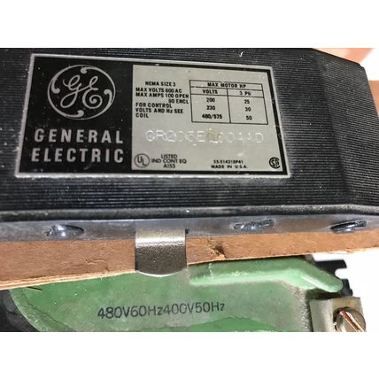 general electric CR205E000AAD GE MAGNETIC MOTOR STARTER NEMA 3 3 ph 30HP CR205