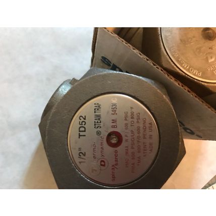 NEW 1/2 TD52, 1/2" Spirax Sarco TD52,B.M. 54530C, Thermo Dynamic Steam Trap,TE