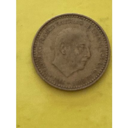 Umlaufmünze Spanien 1 Peseta 1966 im Stern 72