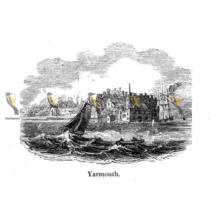 Yarmouth, Isle Of Wight, England, 1840, MODERN REPRODUCTION