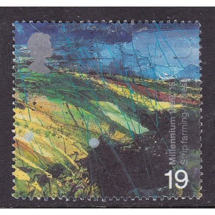 GB 1999 Strip Farming 19p Fine Used SG 2107 VGC