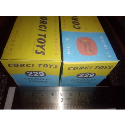 Corgi 229 Chevrolet Corvair Reproduction /Replica Box