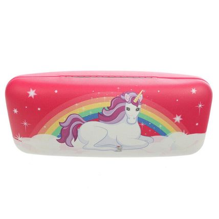 Glasses Sunglasses Case Cover - Pink Purple Princess Unicorn Rainbow Designs