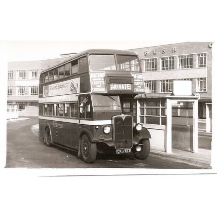 Black & White Photograph of Western Welsh Omnibus Co. Ltd. - CKG 793