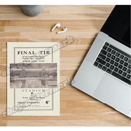 1920 - 1930 FA Cup Final Programme Cover A5 Prints *FREE P&P
