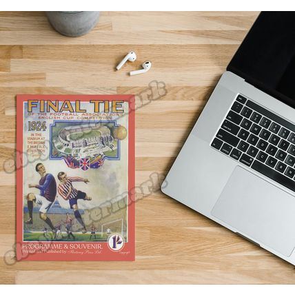 1920 - 1930 FA Cup Final Programme Cover A5 Prints *FREE P&P