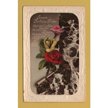 Sincere Birthday Wishes - Postally Used - Neath 14th August 1932 Glam.