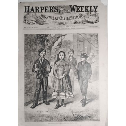 "The Reigning Belle" - Harper's Weekly, July 21, 1877