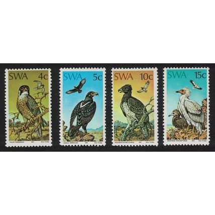 SWA Falcon Eagle Vulture Protected Birds of Prey 4v 1975 MNH SG#270-273