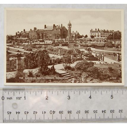 vintage postcard Skegness The Gardens South Parade