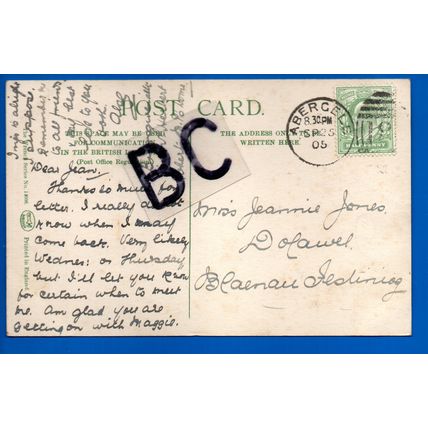 Postcard Bryngwenaltt Hall Abergele Denbighshire Nr Colwyn Towyn Colwyn Rhyl