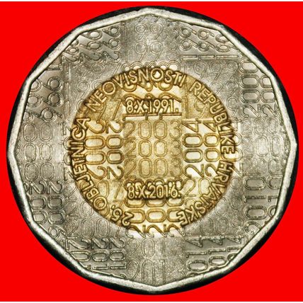 Ⰶ MARTEN 1991: YUGOSLAVIA CROATIA ★ 25 KUNAS 2016 UNCOMMON!★LOW START★NO RESERVE