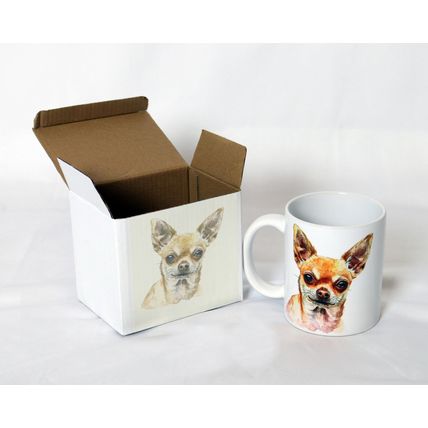 Chihuahua - Printed Ceramic 11oz Mug -Free Personalisation Available