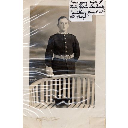 Whitley Bay Tyne & Wear Military WW1 Soldier Portrait Postcard