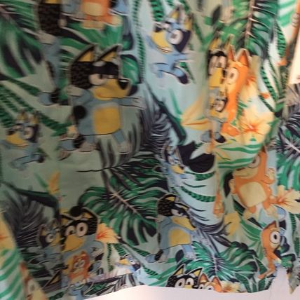 NEW Men's Bluey Button Up Medium (38/40) Short Sleeve Shirt