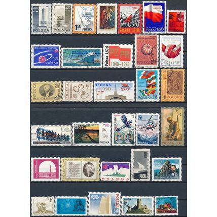 1200+ Stamp Selection - Poland - Used Hinged