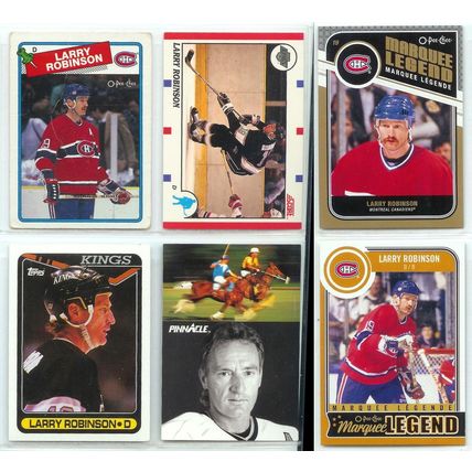 LARRY ROBINSON 9x card lot 1988-2015