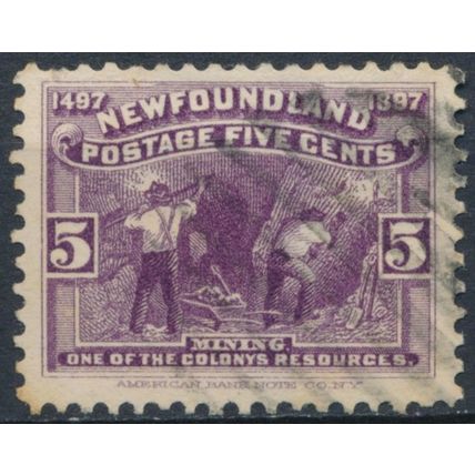 400ᵗʰ Anniv Discovery of Newfoundland: 5c - Newfoundland 1897 - FH - SG 70