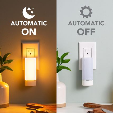 Sunbeam 3-Pack Emergency Power Failure Night Lights, 5-In-1, Multi-Color LED Lig