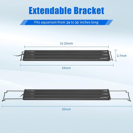 AQUANEAT LED Aquarium Light Full Spectrum for 24 Inch to 30 Inch Fish Tank Light