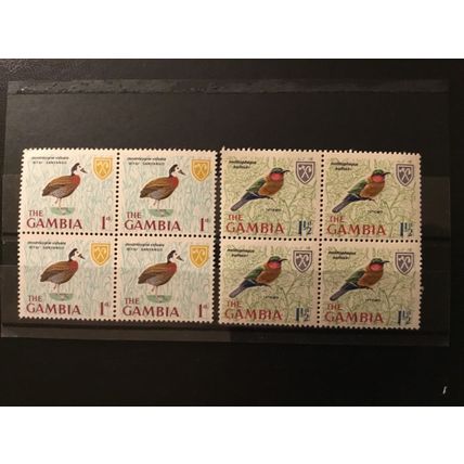 ICOLLECTZONE GAMBIA 216-217 VF NH Blocks Birds