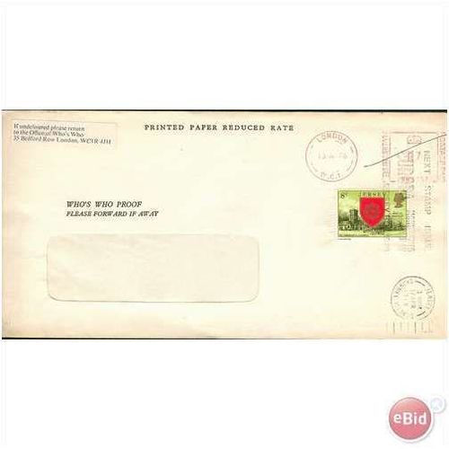 Jersey Letter 1978 - Letter to Who's Who - London