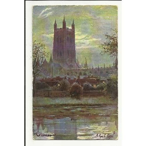 6498 GLOUCESTER Cathedral Tuck Oilette Postcard