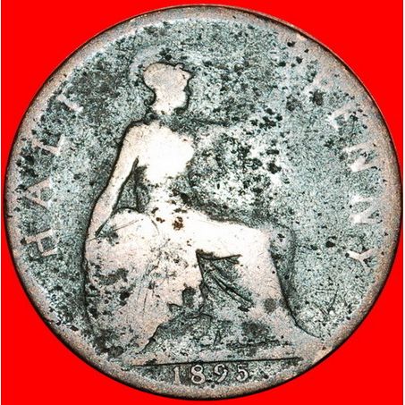 MISTRESS OF SEAS: UNITED KINGDOM ★ HALF PENNY 1895! LOW START ★ NO RESERVE!